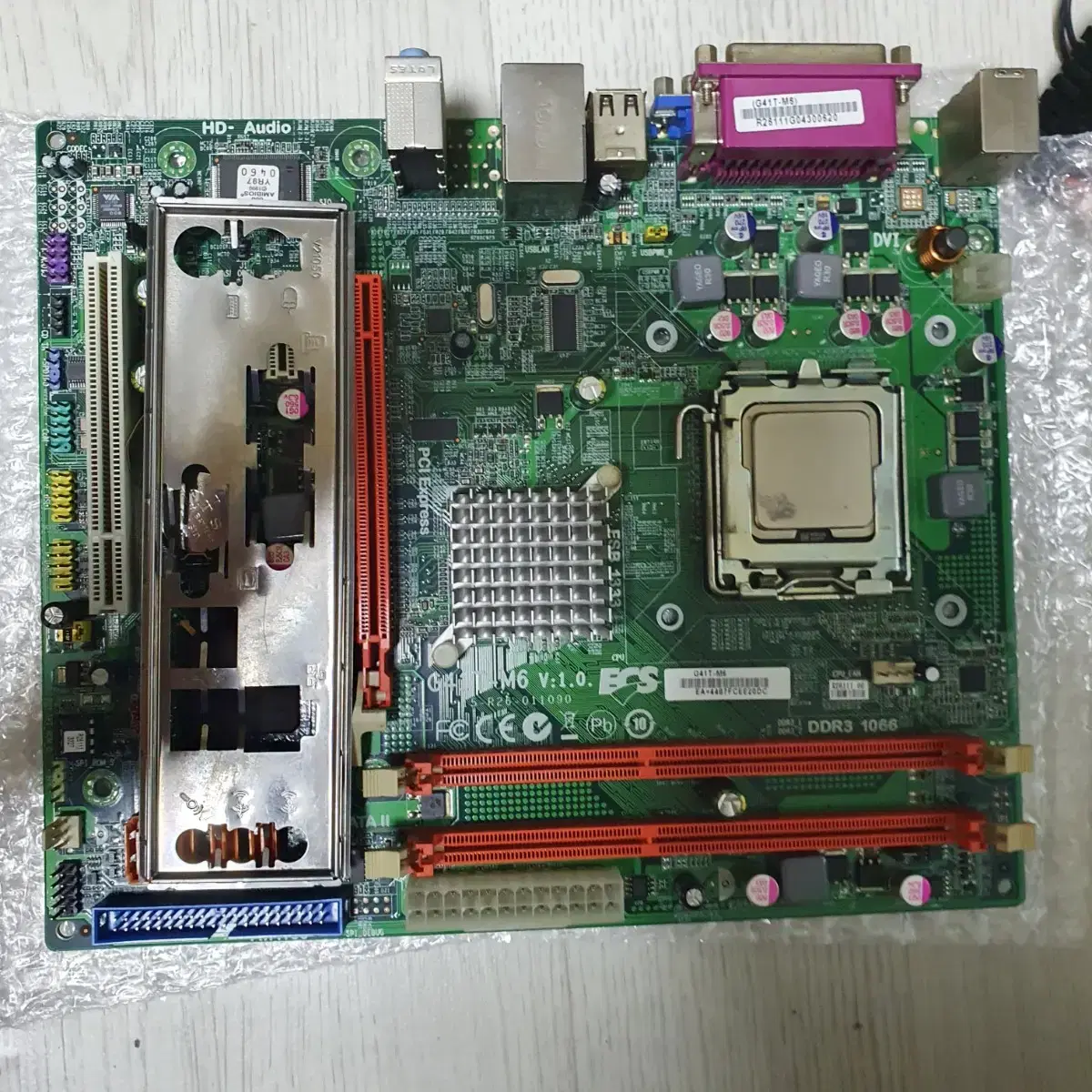 구형 775 메인보드  ECS G41T-M6 + cpu E6700